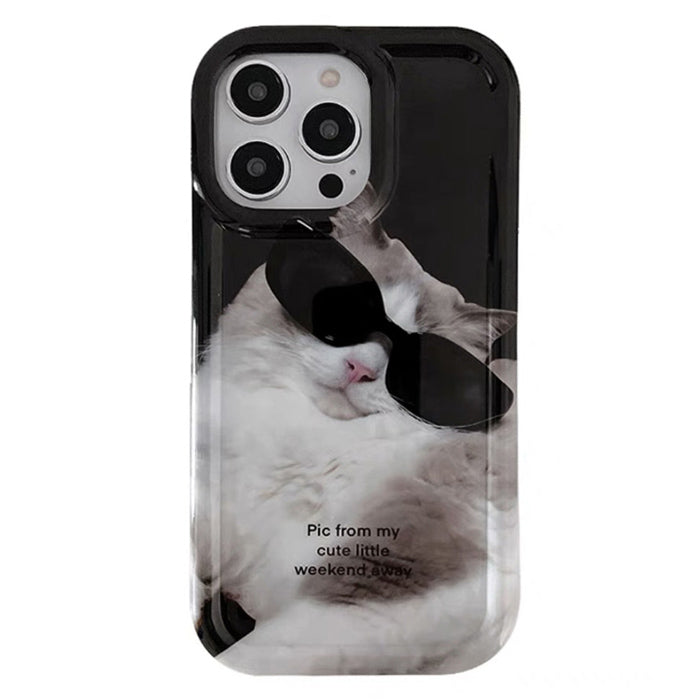 cat sunglasses iphone case boogzel clothing