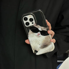 cat sunglasses iphone case boogzel clothing