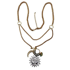 celestial aesthetic layered necklace boogzel clothing