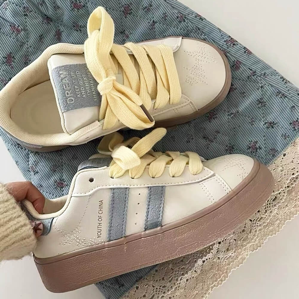 cheese print aesthetic sneakers boogzel clothing