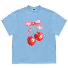 cherry bow graphic t-shirt boogzel clothing
