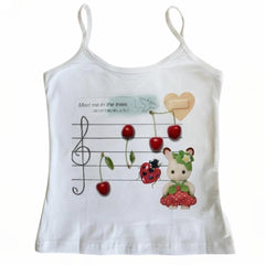 cherry graphic tank top boogzel clothing