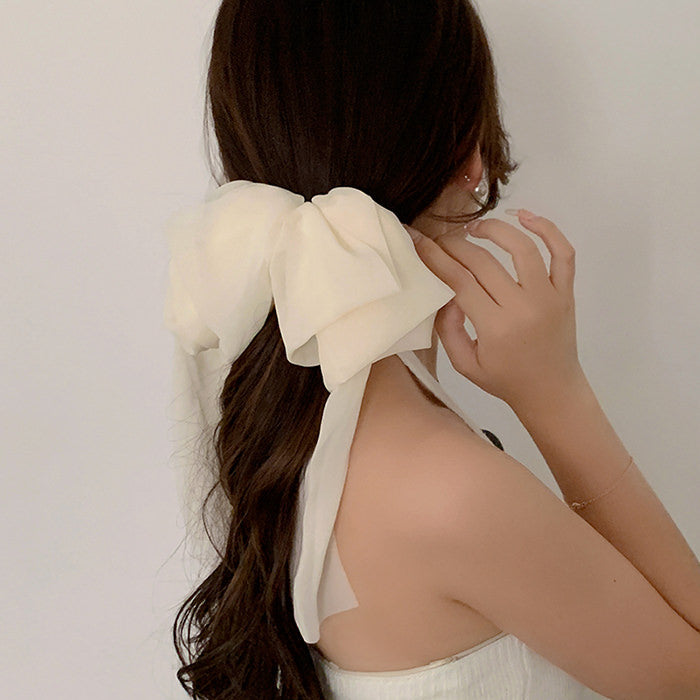 chiffon hair bow pin boogzel clothing