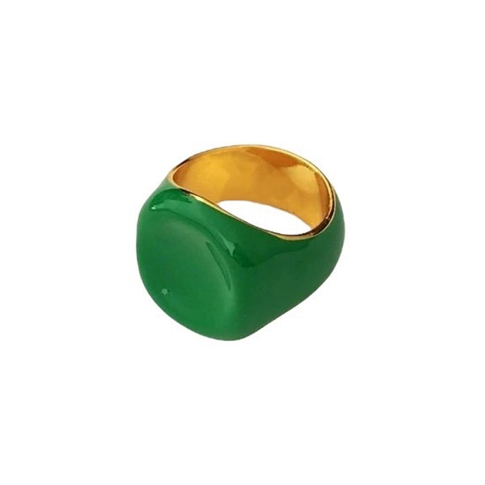 chunky enamel ring boogzel clothing
