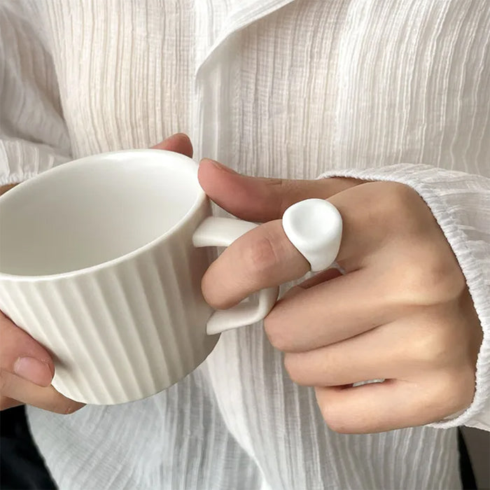 chunky enamel ring boogzel clothing
