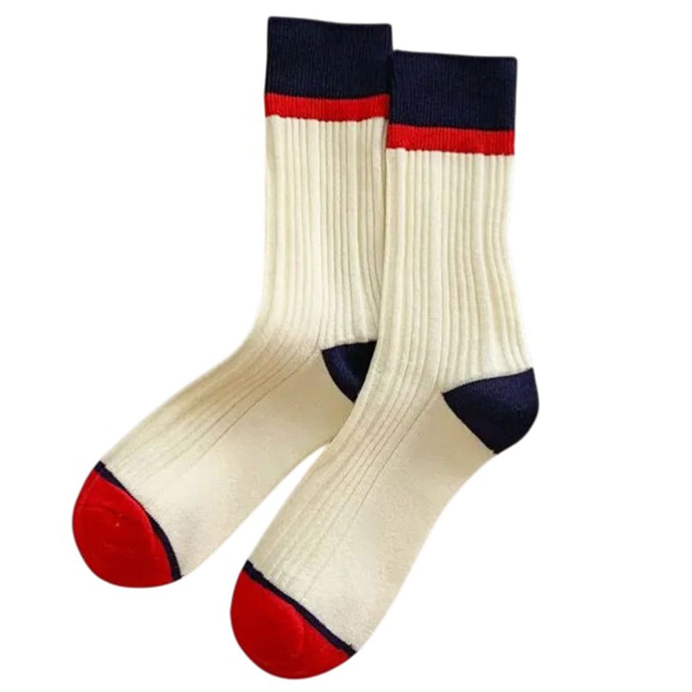color block ribbed socks boogzel clothing