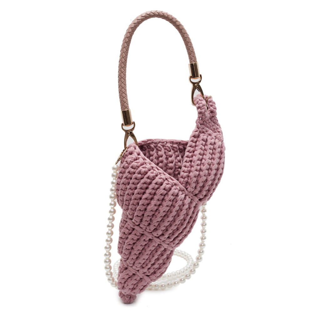 conch shell knit crochet bag boogzel clothing