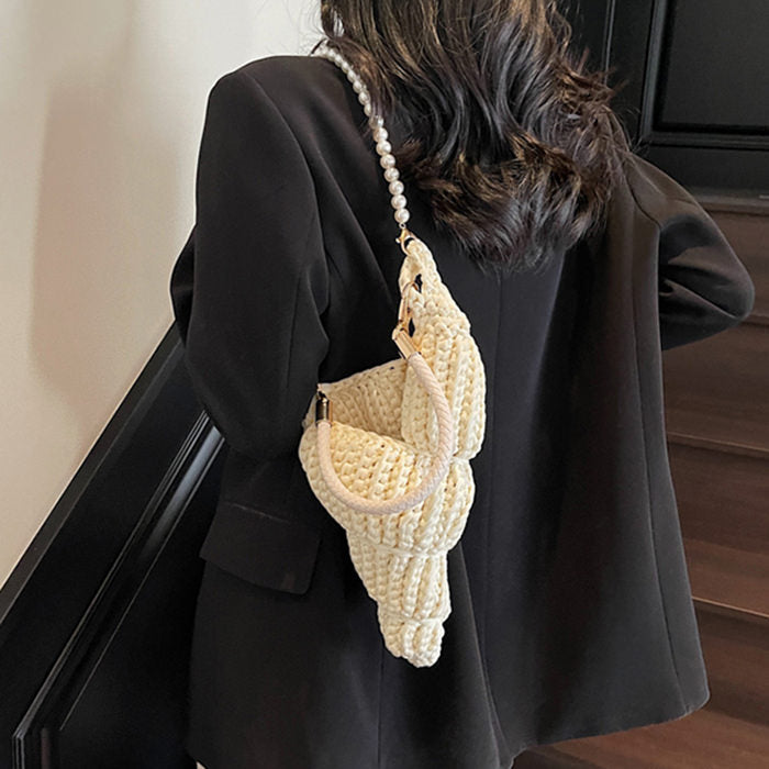 conch shell knit crochet bag boogzel clothing
