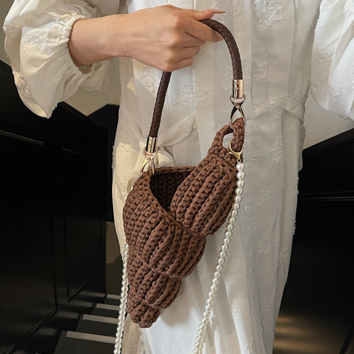 conch shell knit crochet bag boogzel clothing