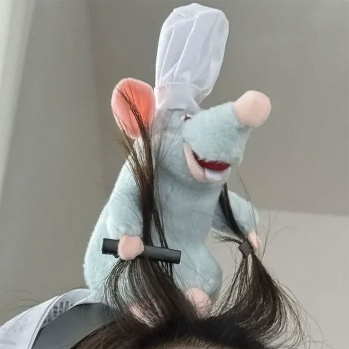 cooking mouse funny hair clip boogzel clothing