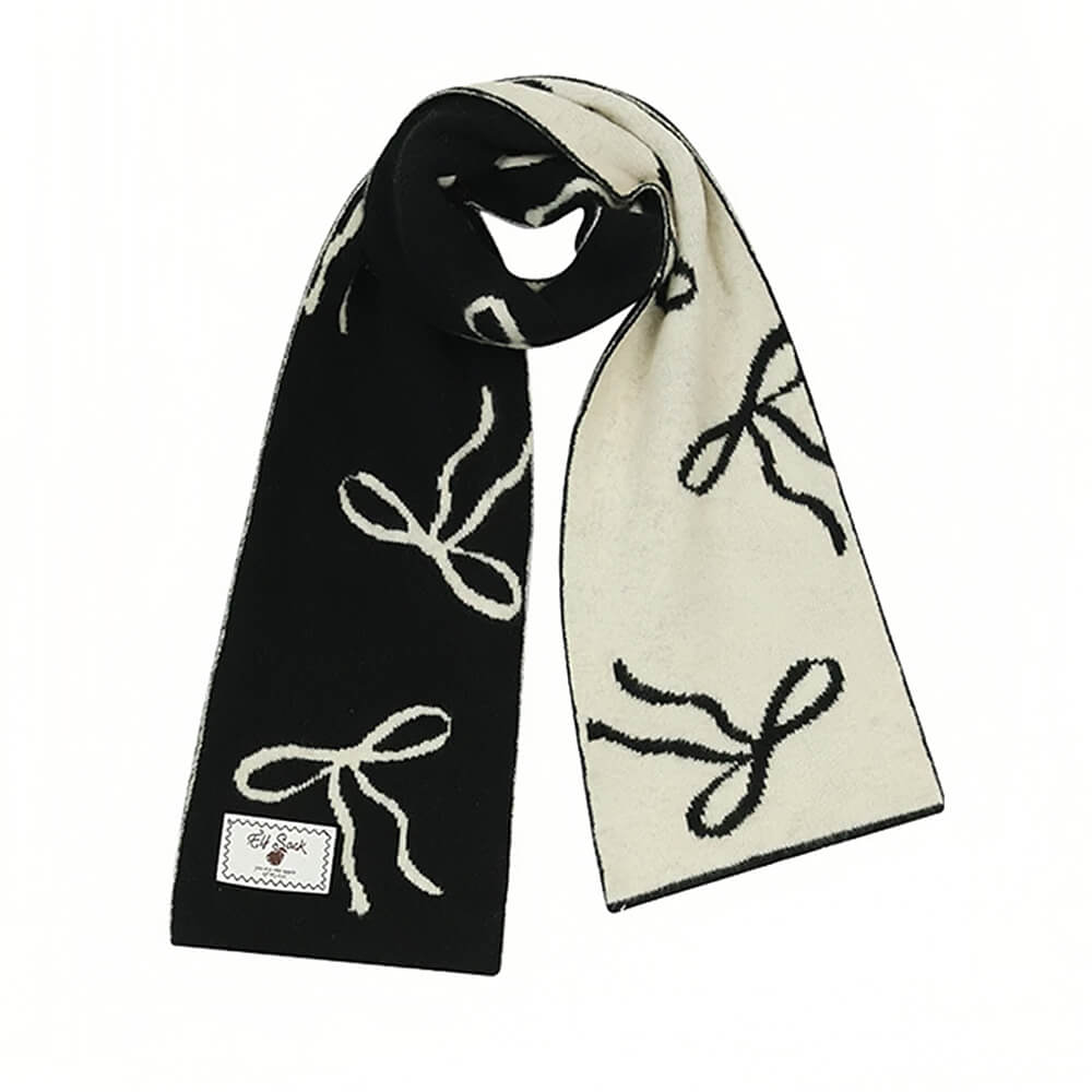 coquette bow knit scarf boogzel clothing