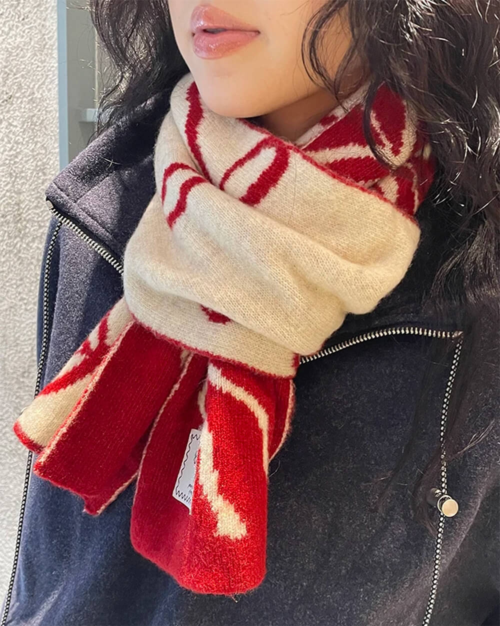 coquette bow knit scarf boogzel clothing