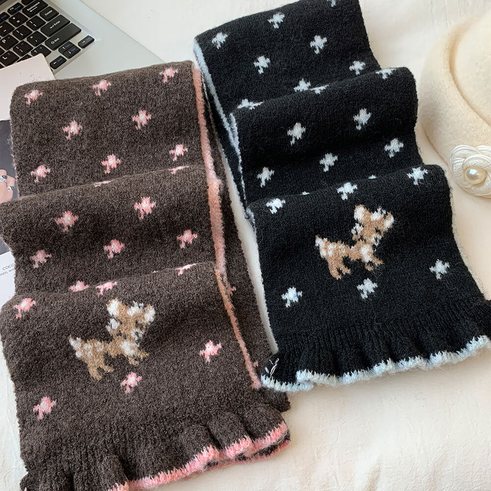 coquette dream knit scarf boogzel clothing