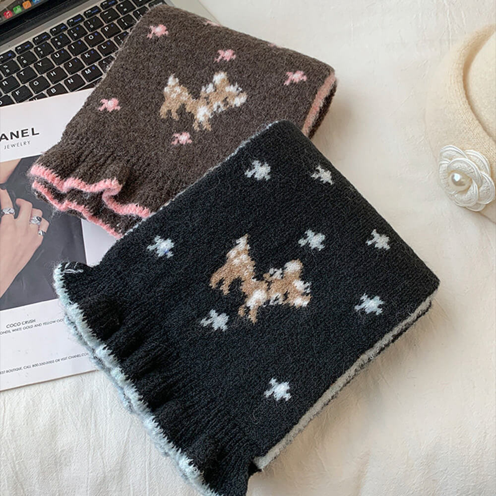 coquette dream knit scarf boogzel clothing