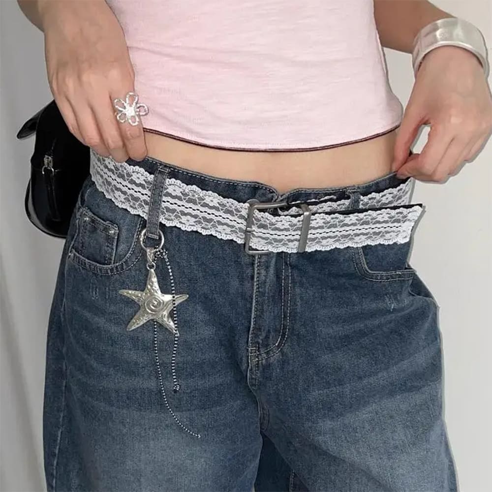 coquette girl lace belt boogzel clothing