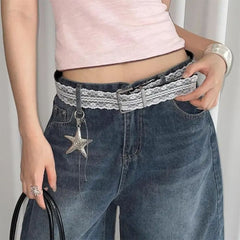 coquette girl lace belt boogzel clothing