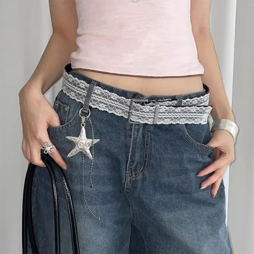 coquette girl lace belt boogzel clothing