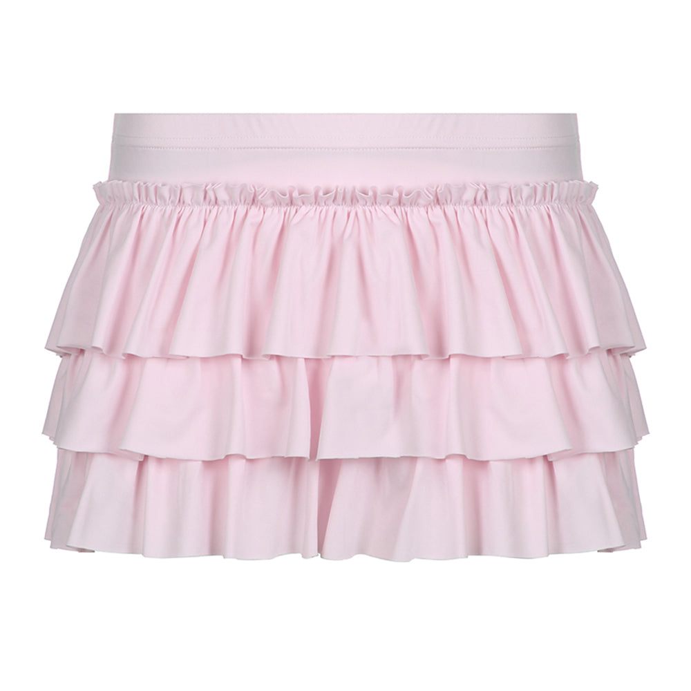 coquette ruffled mini skort boogzel clothing