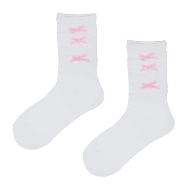 coquette aesthetic bow socks boogzel clothing
