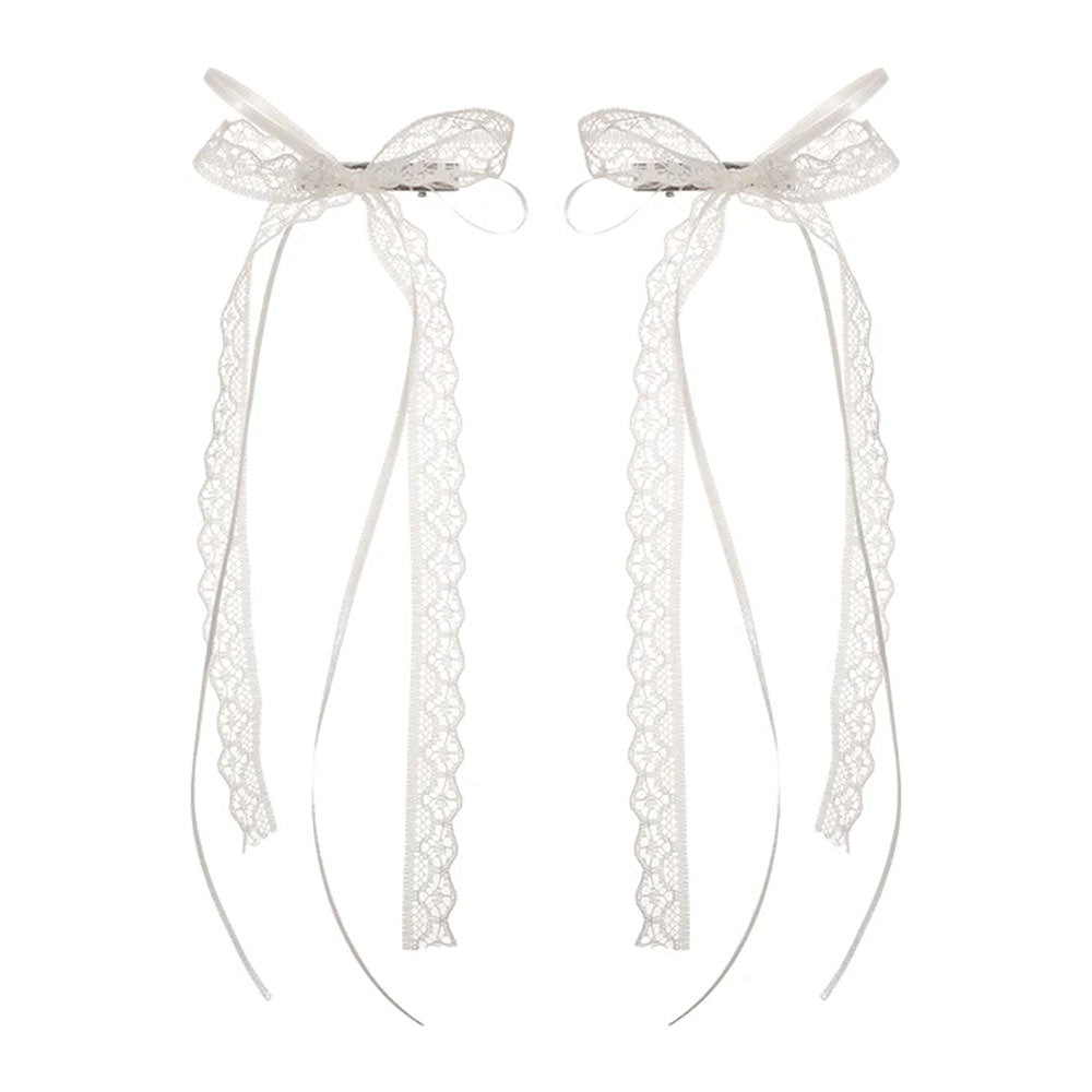 coquette aesthetic lace hair bow clip boogzel clothing
