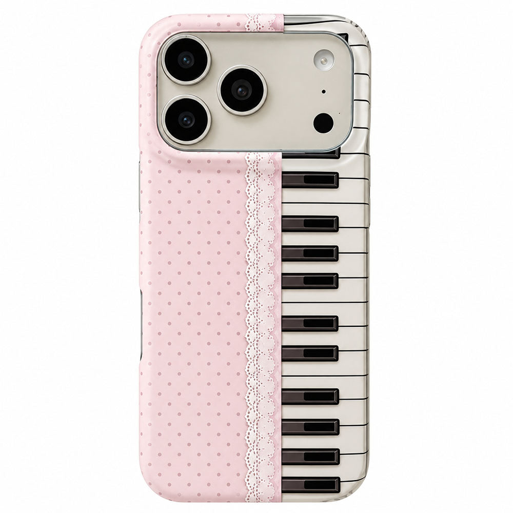 Coquette Aesthetic Piano Key iPhone Case