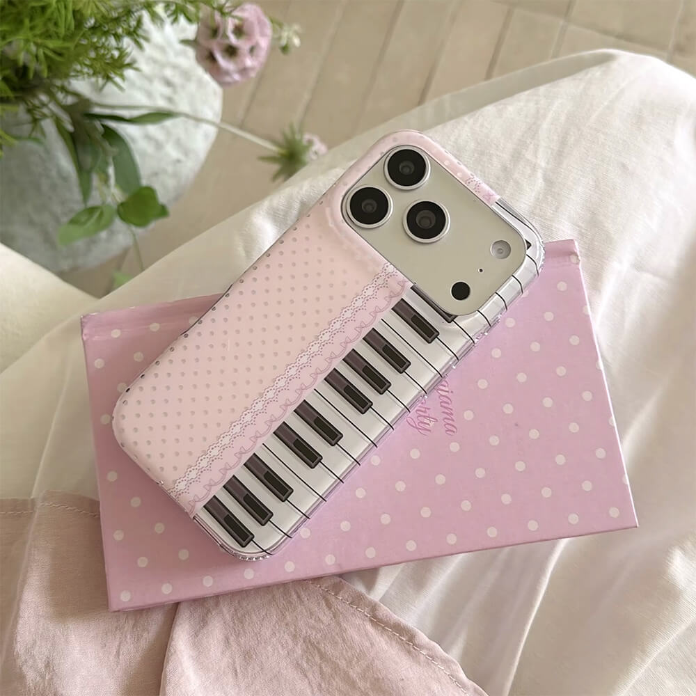 coquette aesthetic piano key iphone case boogzel clothing