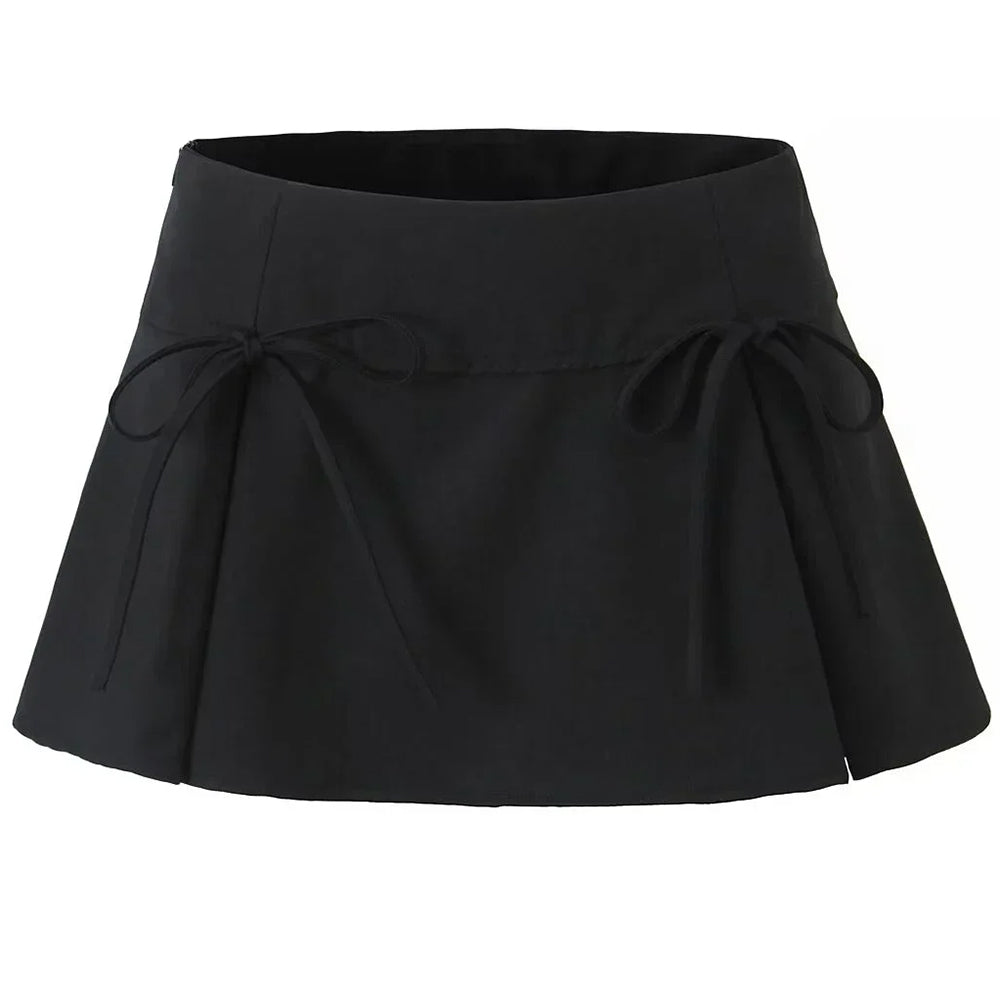 coquette bows pleated mini skirt boogzel clothing