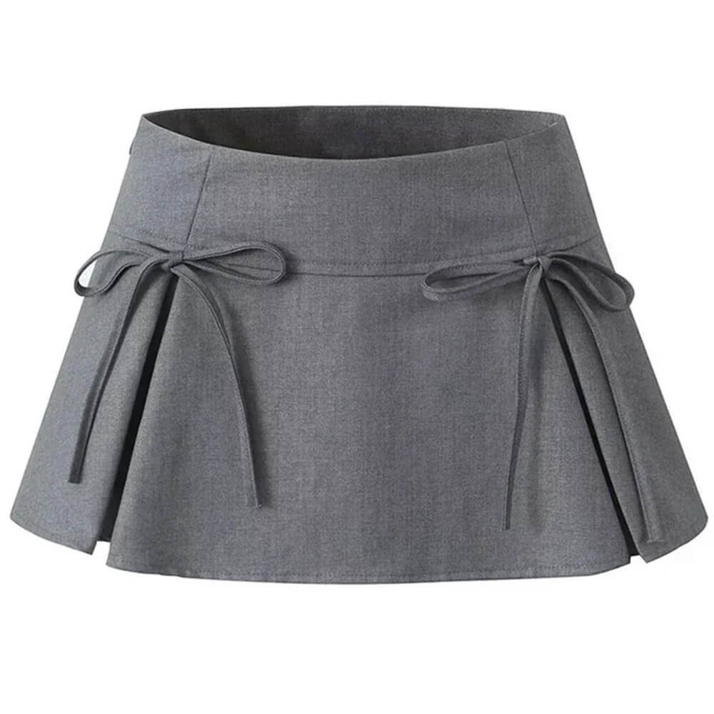 coquette bows pleated mini skirt boogzel clothing