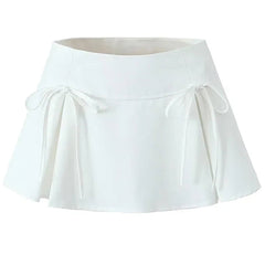 coquette bows pleated mini skirt boogzel clothing