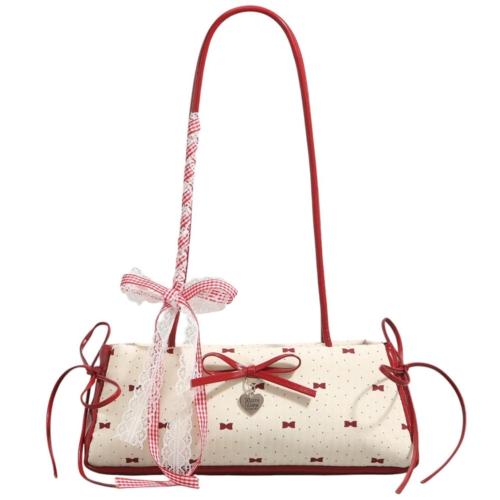 coquette charm bow shoulder bag boogzel clothing