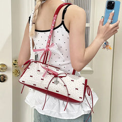 coquette charm bow shoulder bag boogzel clothing
