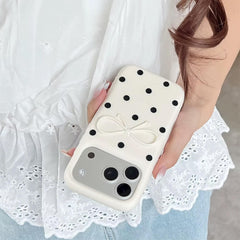 coquette polka dot bow iphone case boogzel clothing
