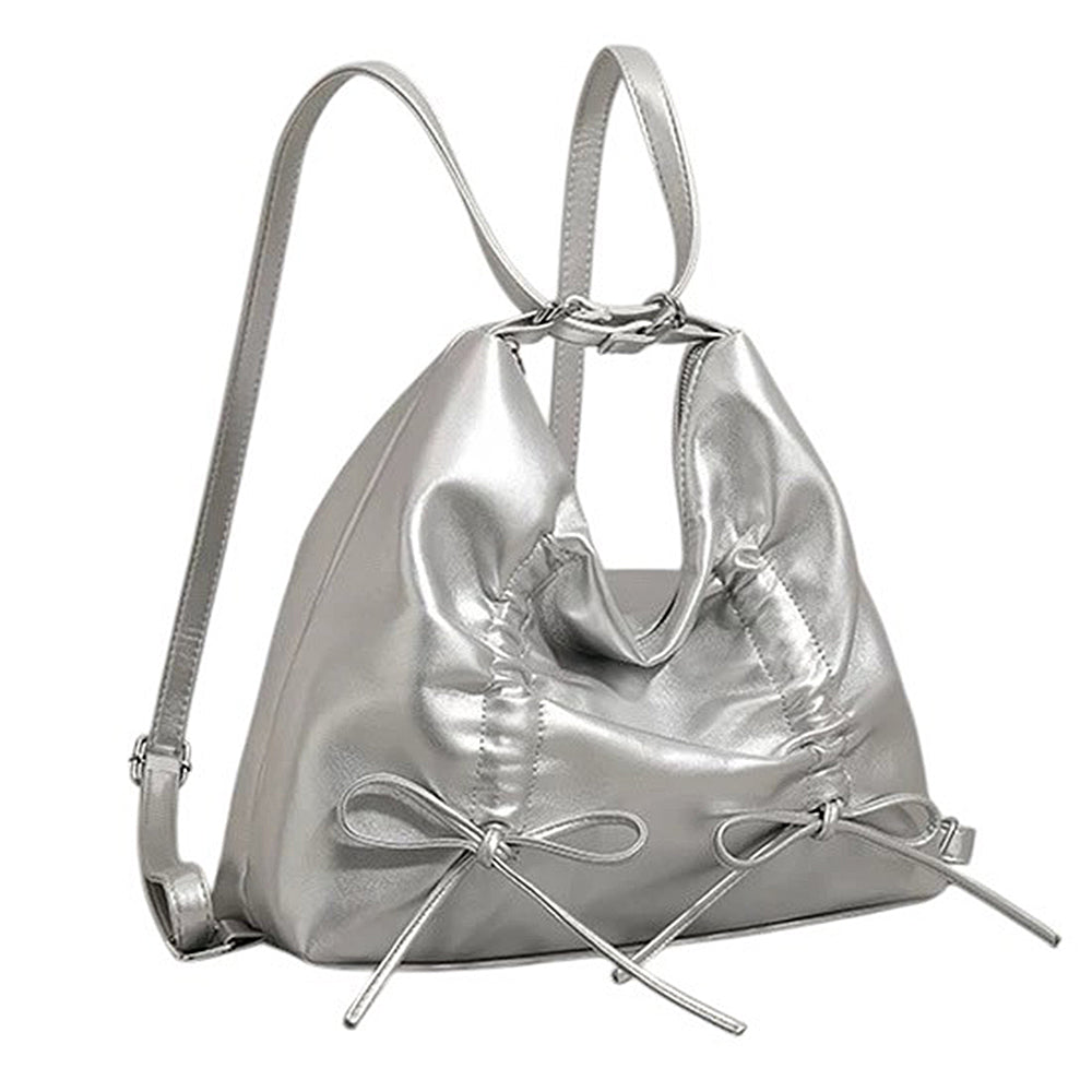 coquette ruched bow shoulder bag boogzel clothing