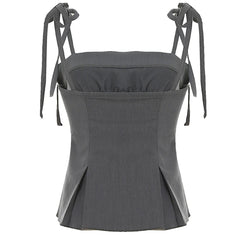 coquette ruched bow tie top boogzel clothing