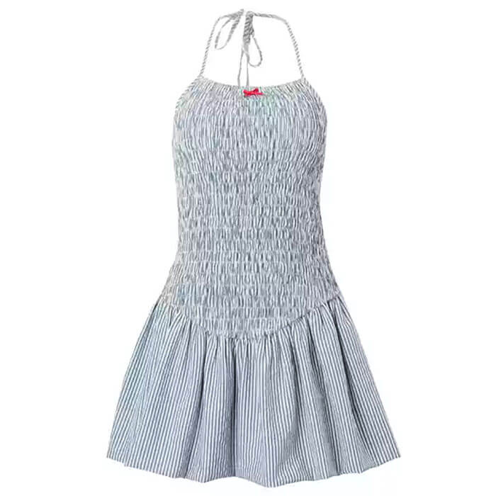 coquette shirred mini dress boogzel clothing