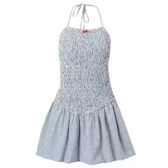 coquette shirred mini dress boogzel clothing