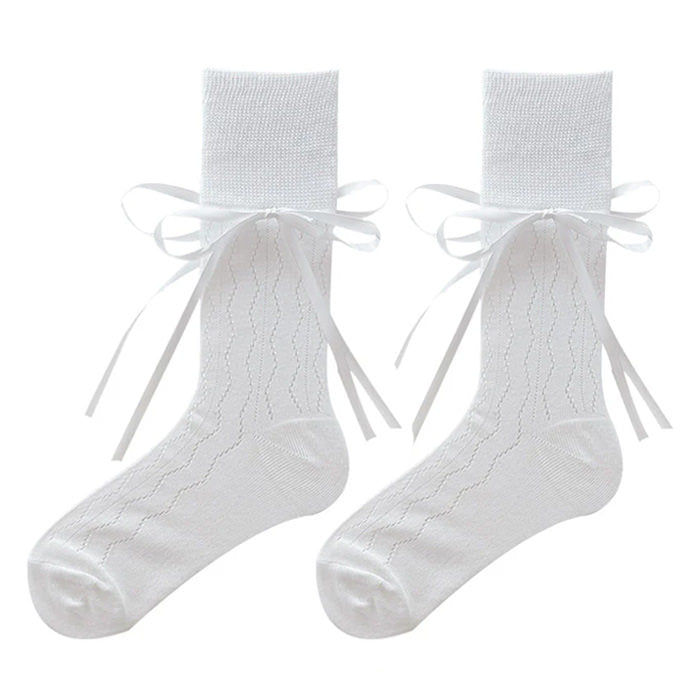 coquette socks with bows boogzel clothing