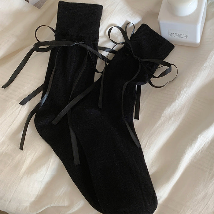 coquette socks with bows boogzel clothing
