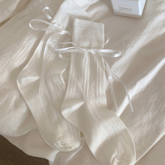 coquette socks with bows boogzel clothing