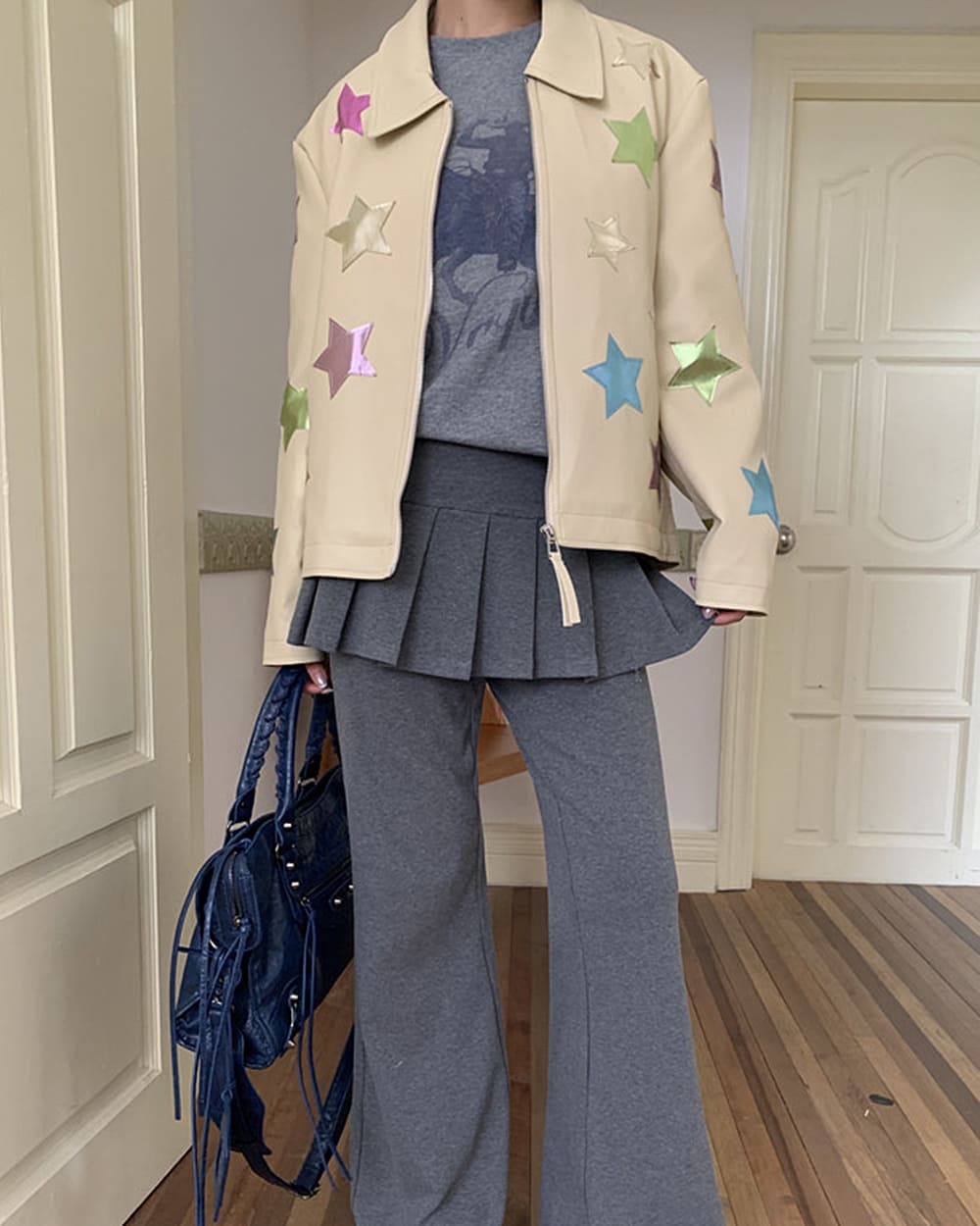 cosmic star patch jacket boogzel clothing