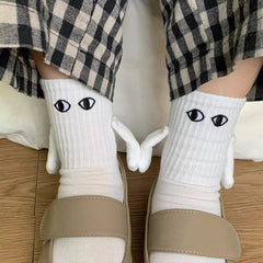 CUTE SOCKS FOR COUPLES , hand holding socks boogzel clothing