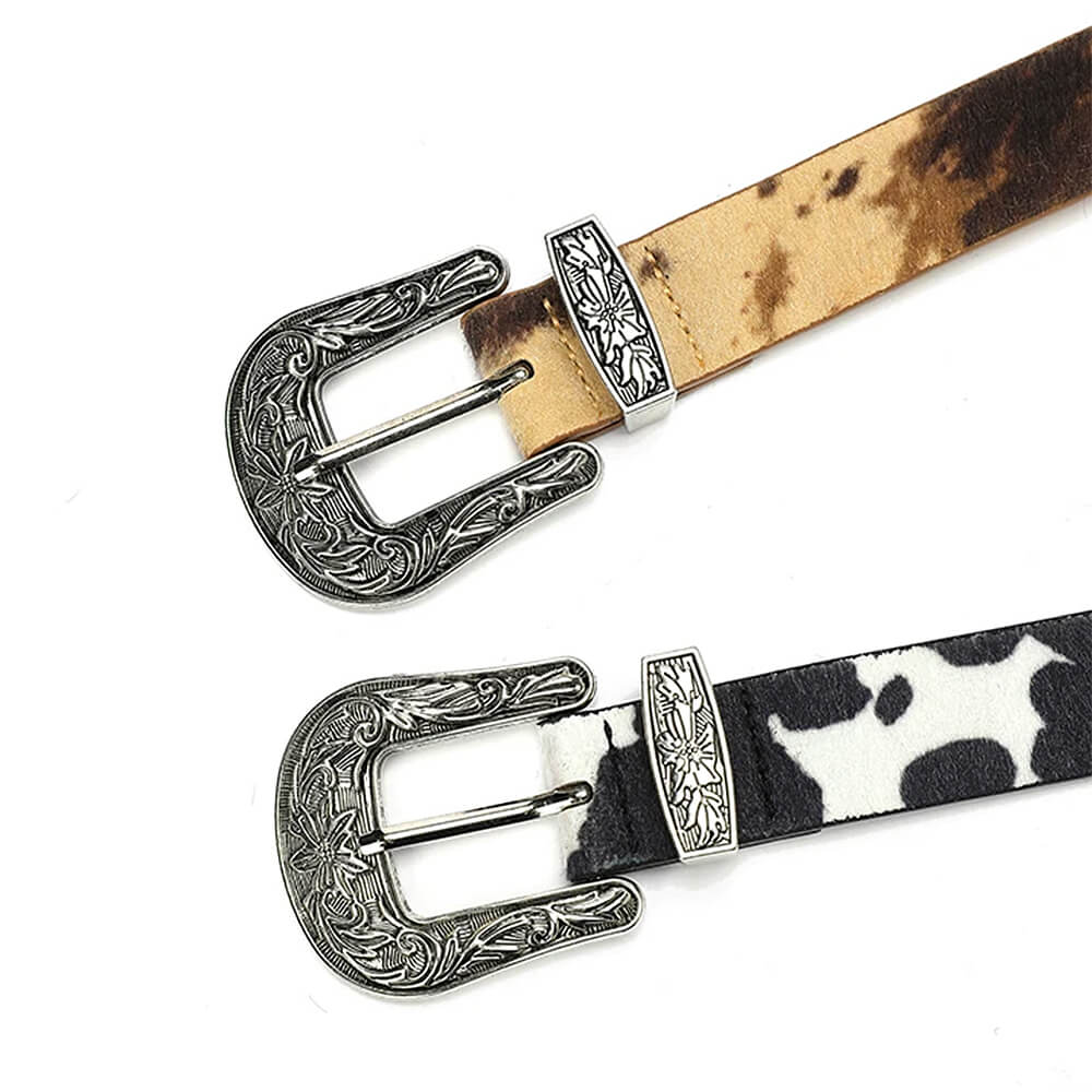 cow print aesthetic belt boogzel clothing
