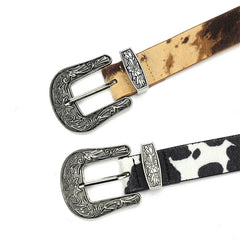cow print aesthetic belt boogzel clothing