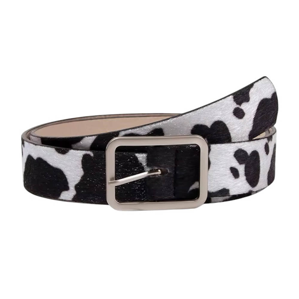 cow print belt boogzel clothing