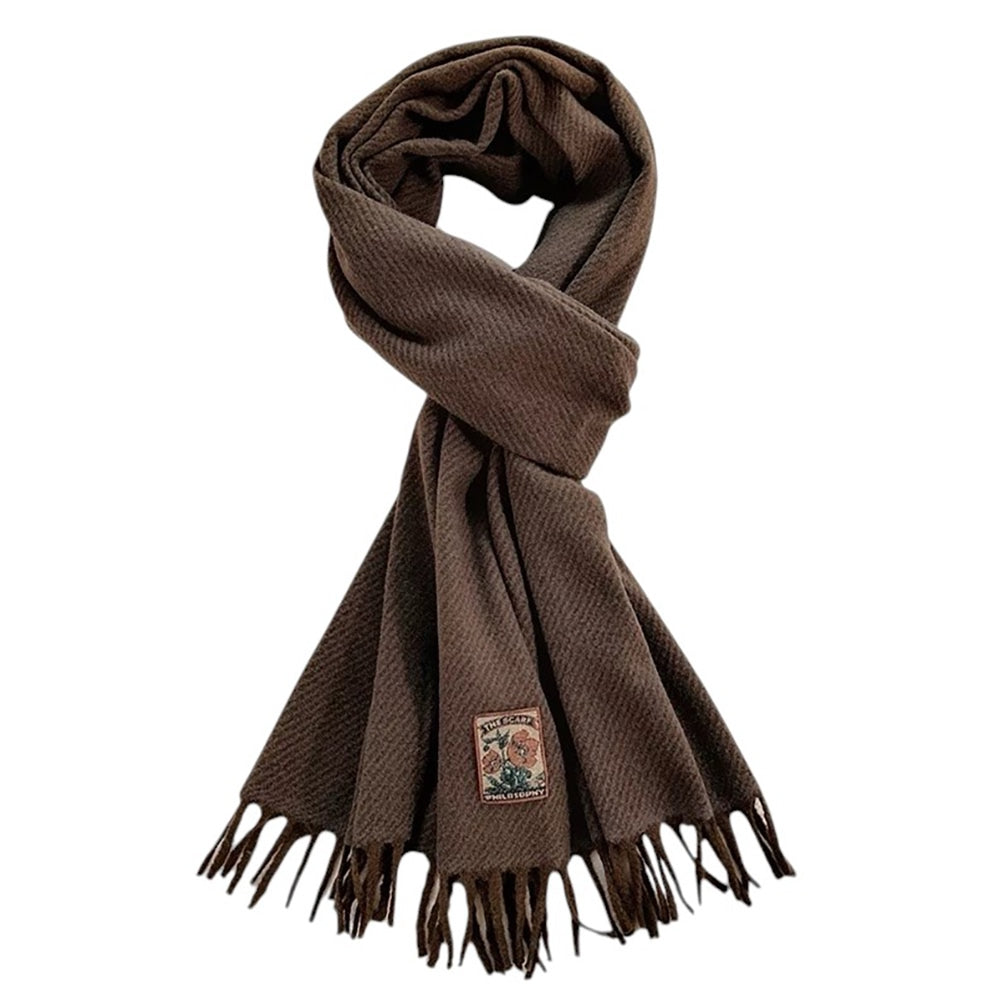 cozy up warm fringed scarf boogzel clothing