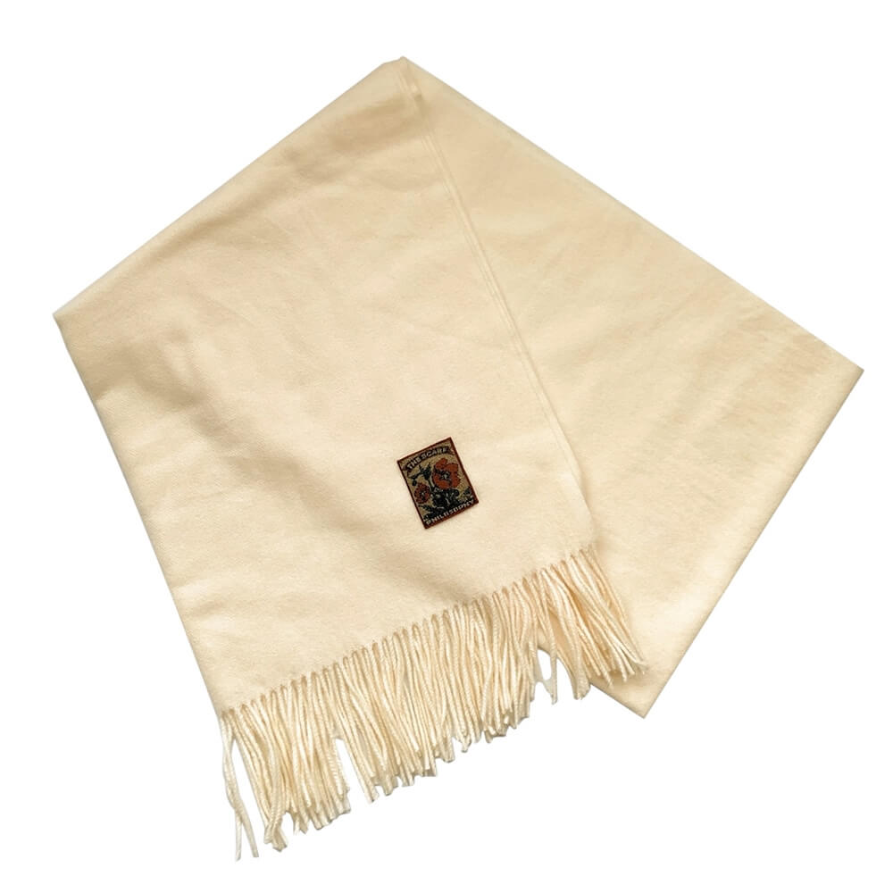 beige fringed scarf boogzel clothing