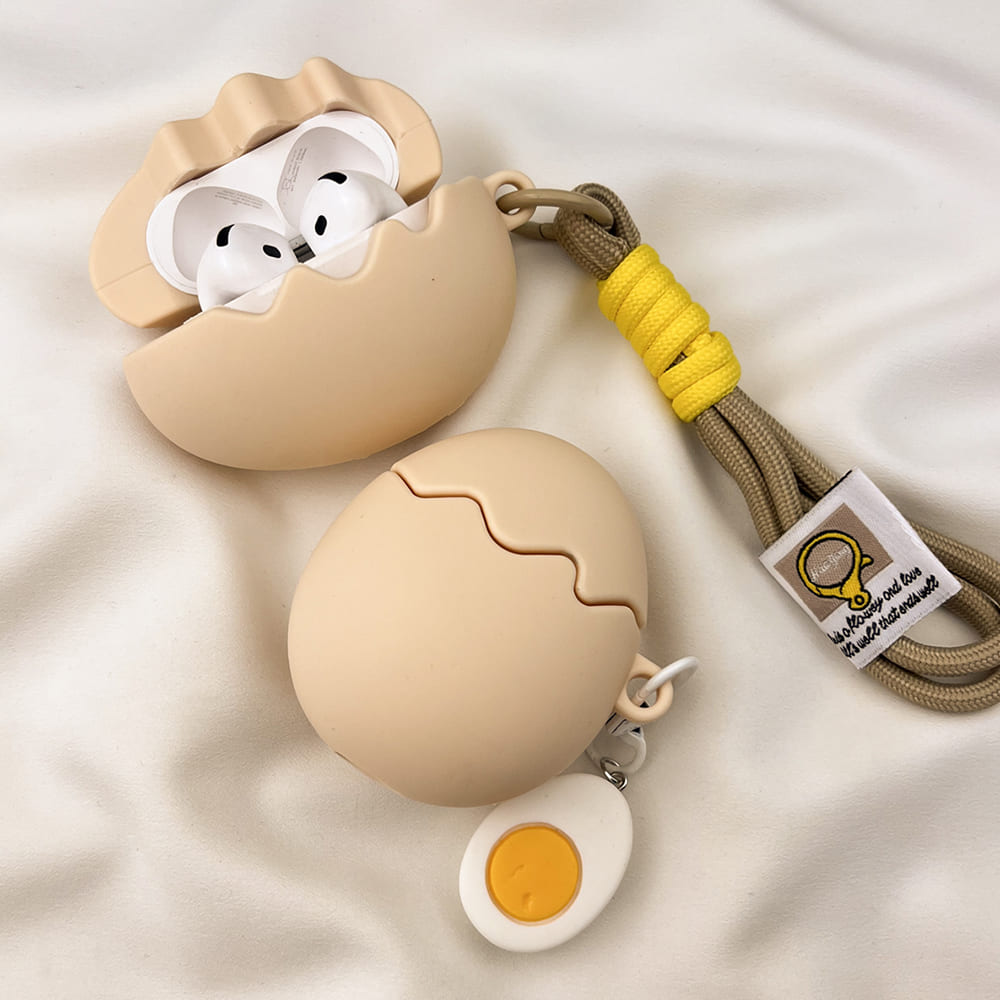 cracked egg airpods case boogzel clothing