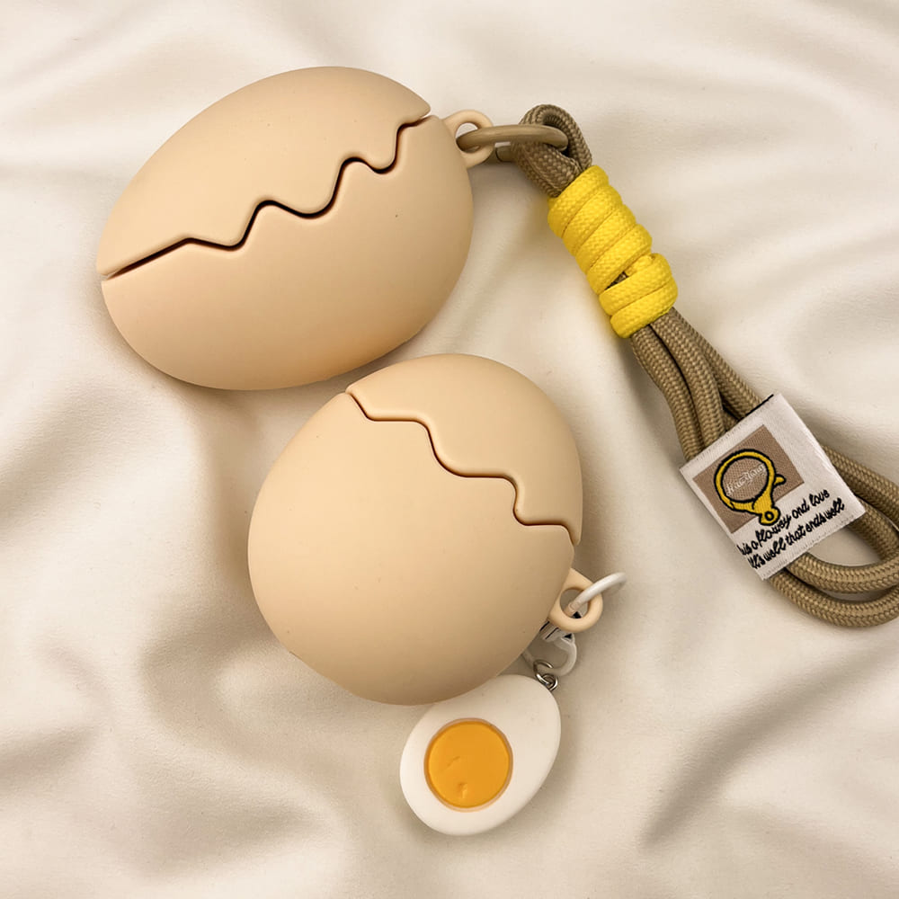 cracked egg airpods case boogzel clothing