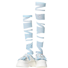 crisscross lace up socks boogzel clothing