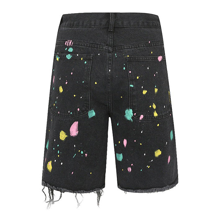 Indie Aesthetic Crochet Flower Denim Shorts - boogzel clothing